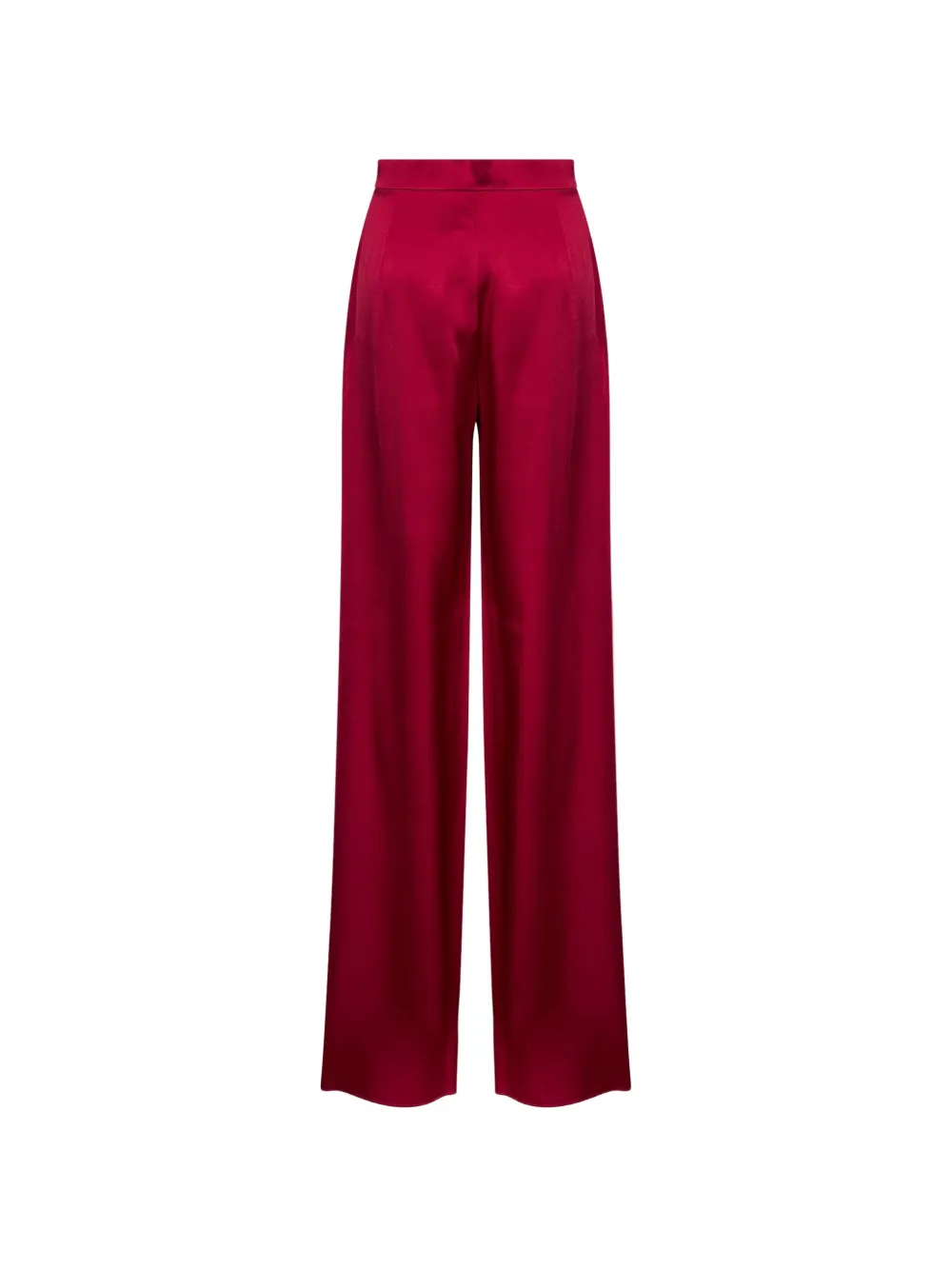 Max Mara Msealpaca palazzo broek met satijn-effect Rood