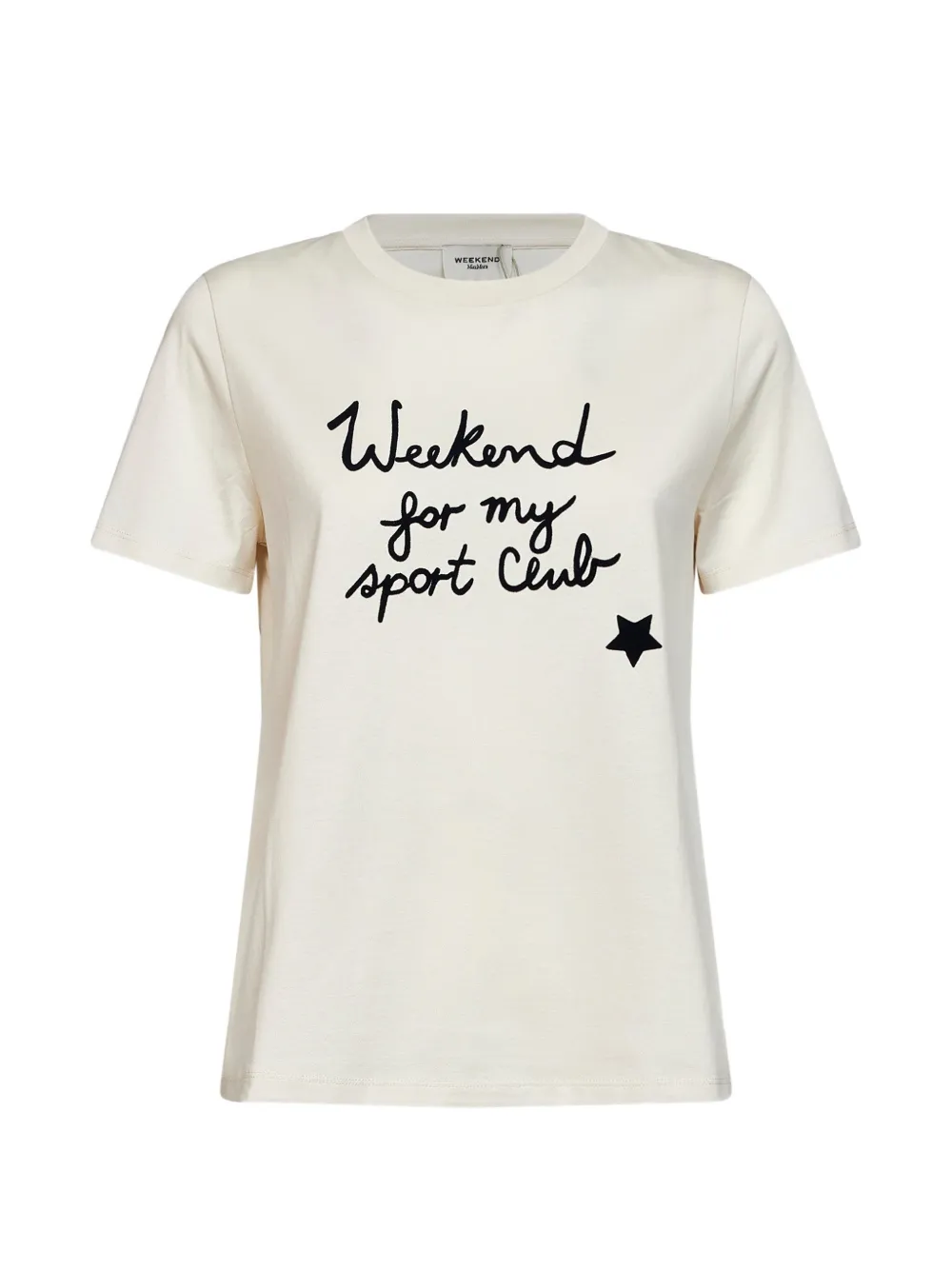 Weekend Max Mara logo-print cotton T-shirt - Toni neutri