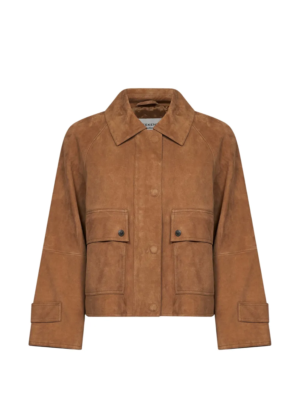 Weekend Max Mara raglan-sleeve suede jacket - Brown