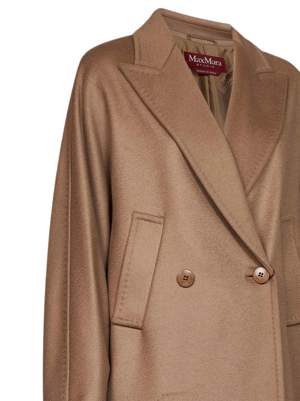 Max Mara Jas met dubbele rij knopen Beige