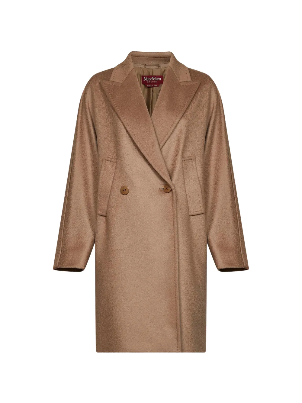 Max Mara double-breasted felted coat - Neutrals