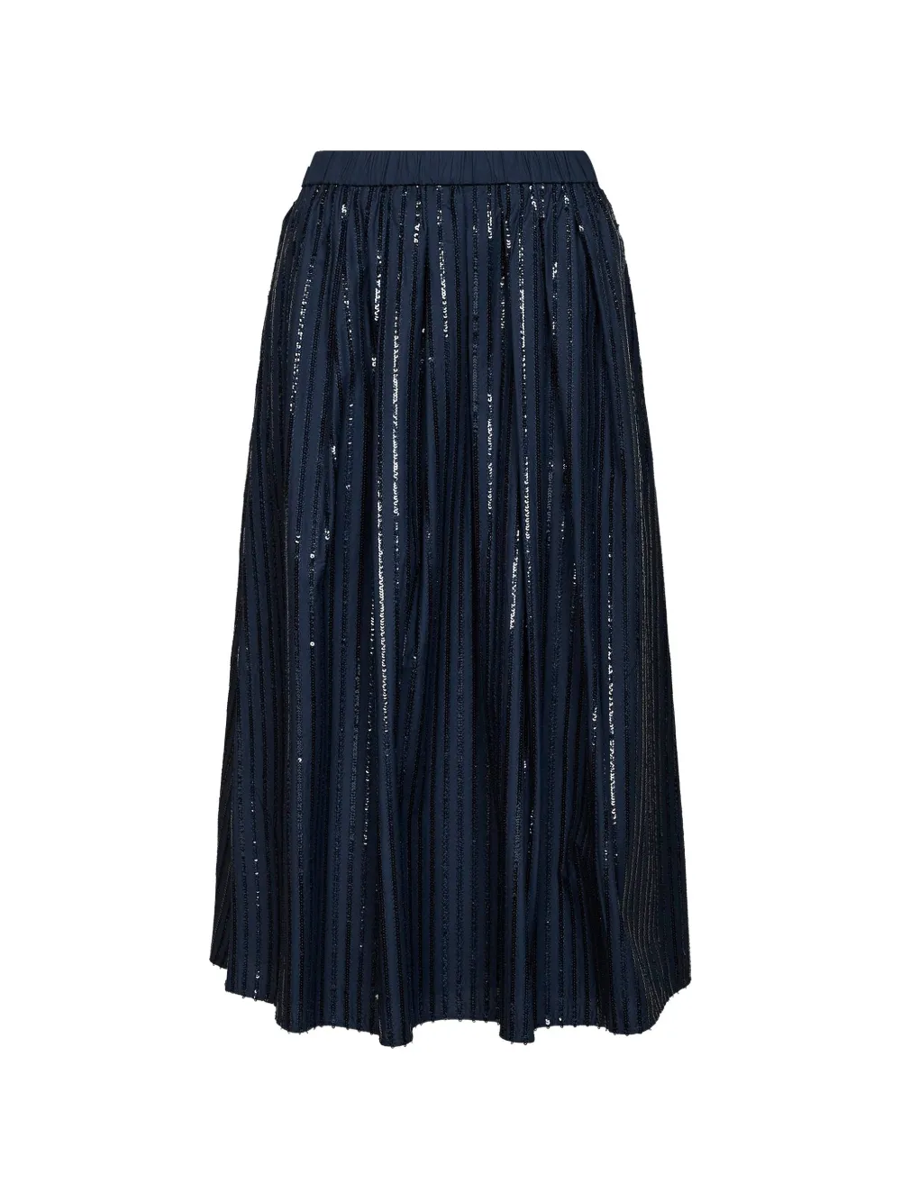 Weekend Max Mara sequin-embellished pleated midi skirt - Blu