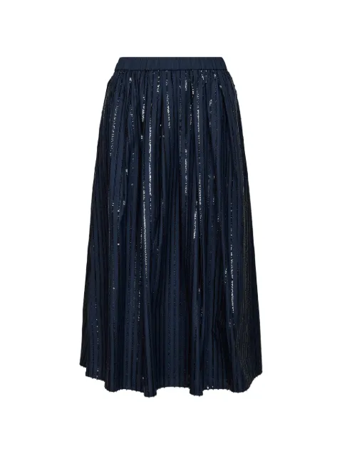 Weekend Max Mara plisseret midi-nederdel med pailletter