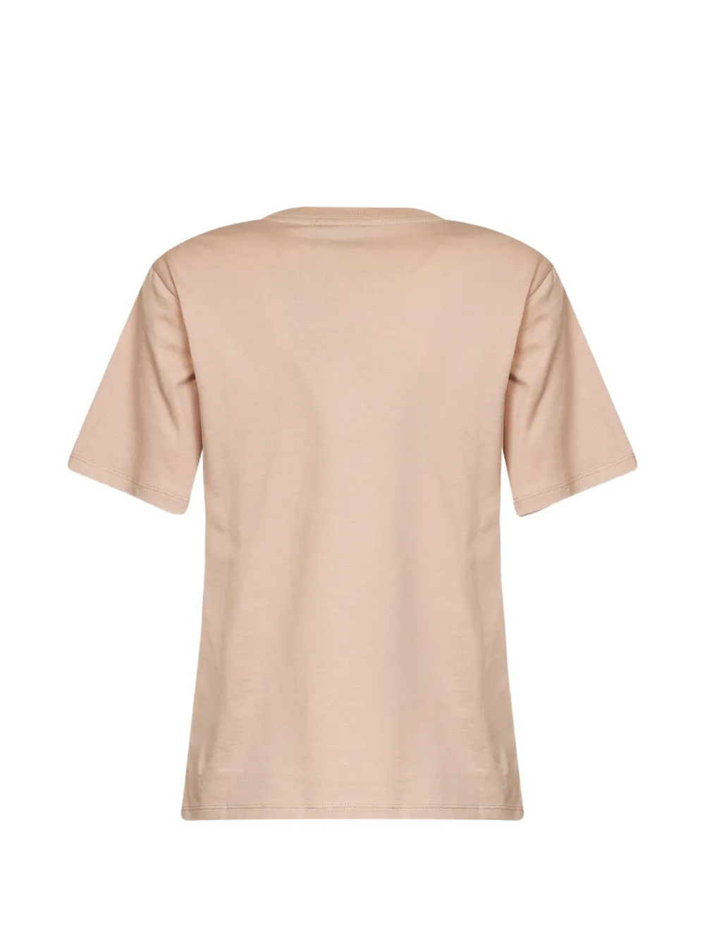 Weekend Max Mara Katoenen T-shirt met geborduurd logo Beige