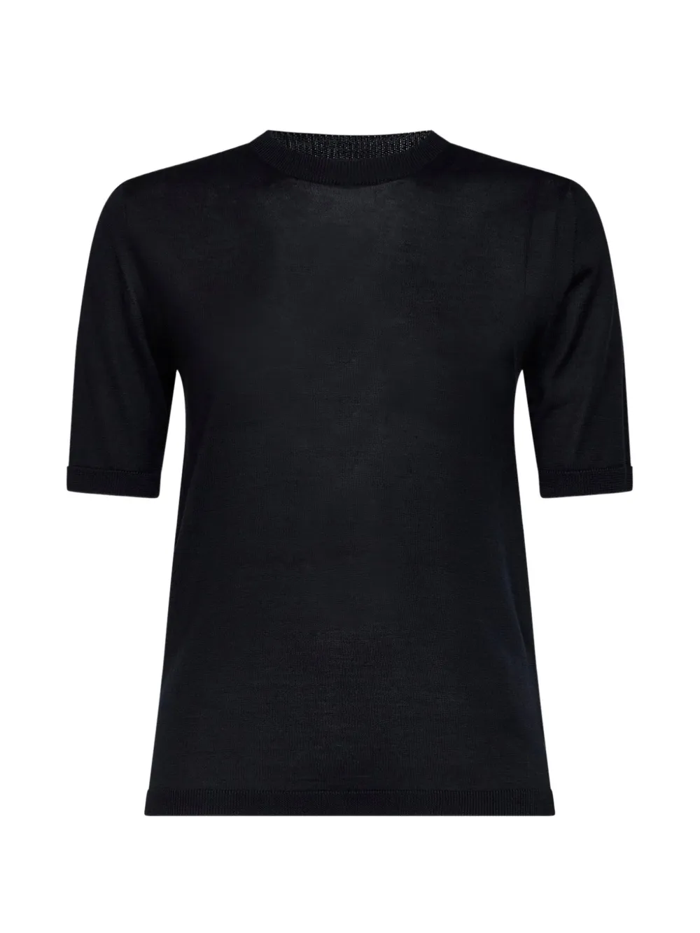 Max Mara Aceti Short-sleeve Sweater In Black