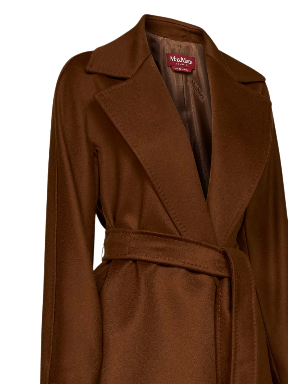 Max Mara Jas met ceintuur Bruin