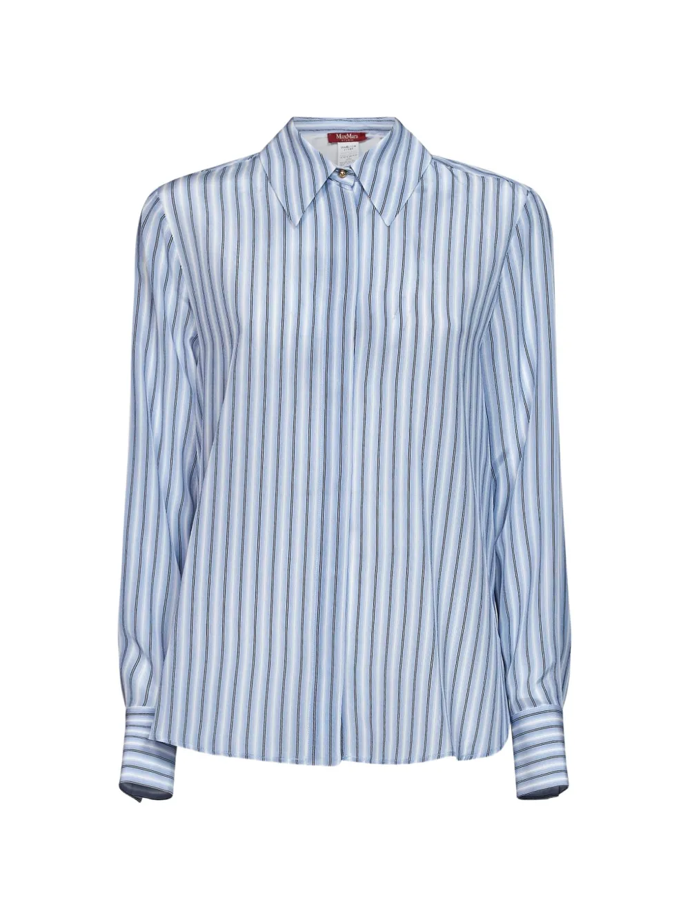 Max Mara striped silk shirt - Blue
