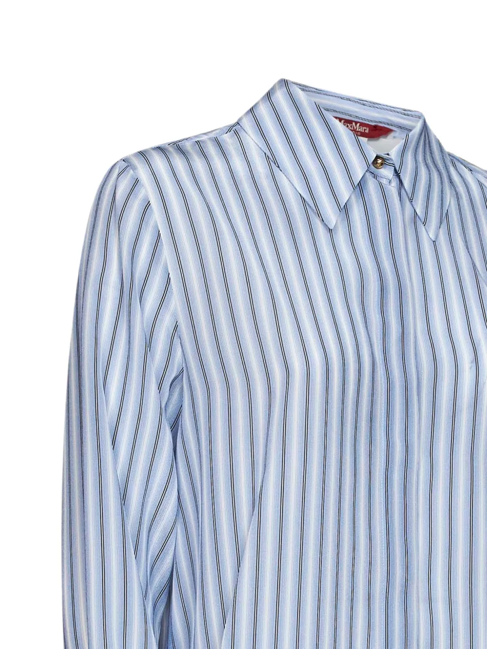 Max Mara Gestreept overhemd Blauw