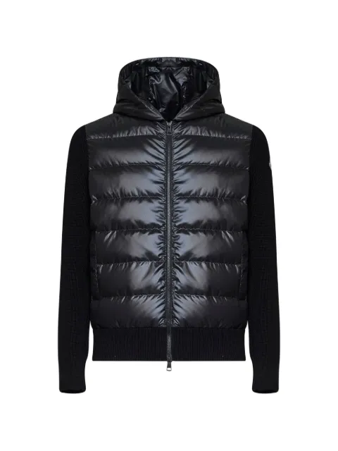 Moncler quilted-panel hooded jacket