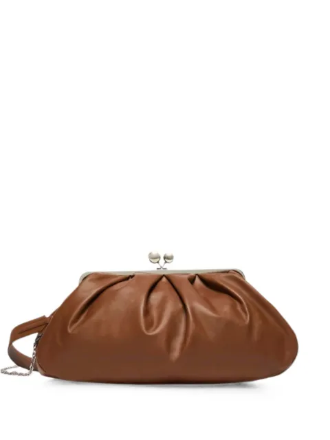 Weekend Max Mara large Pasticcino leather clutch bag