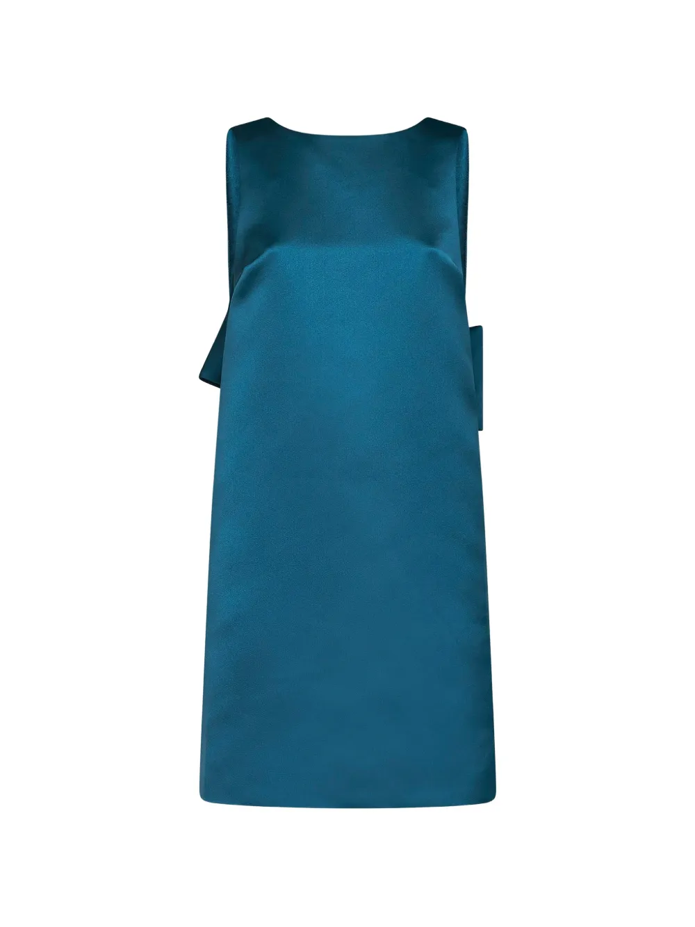 Max Mara Mouwloze mini-jurk met strik-detail Blauw