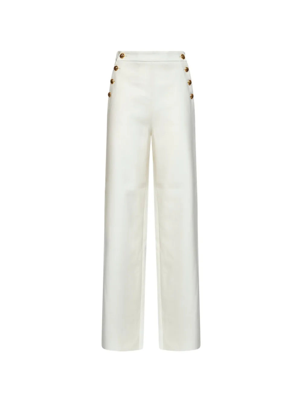 Max Mara button-detail wide-leg trousers - Neutrals