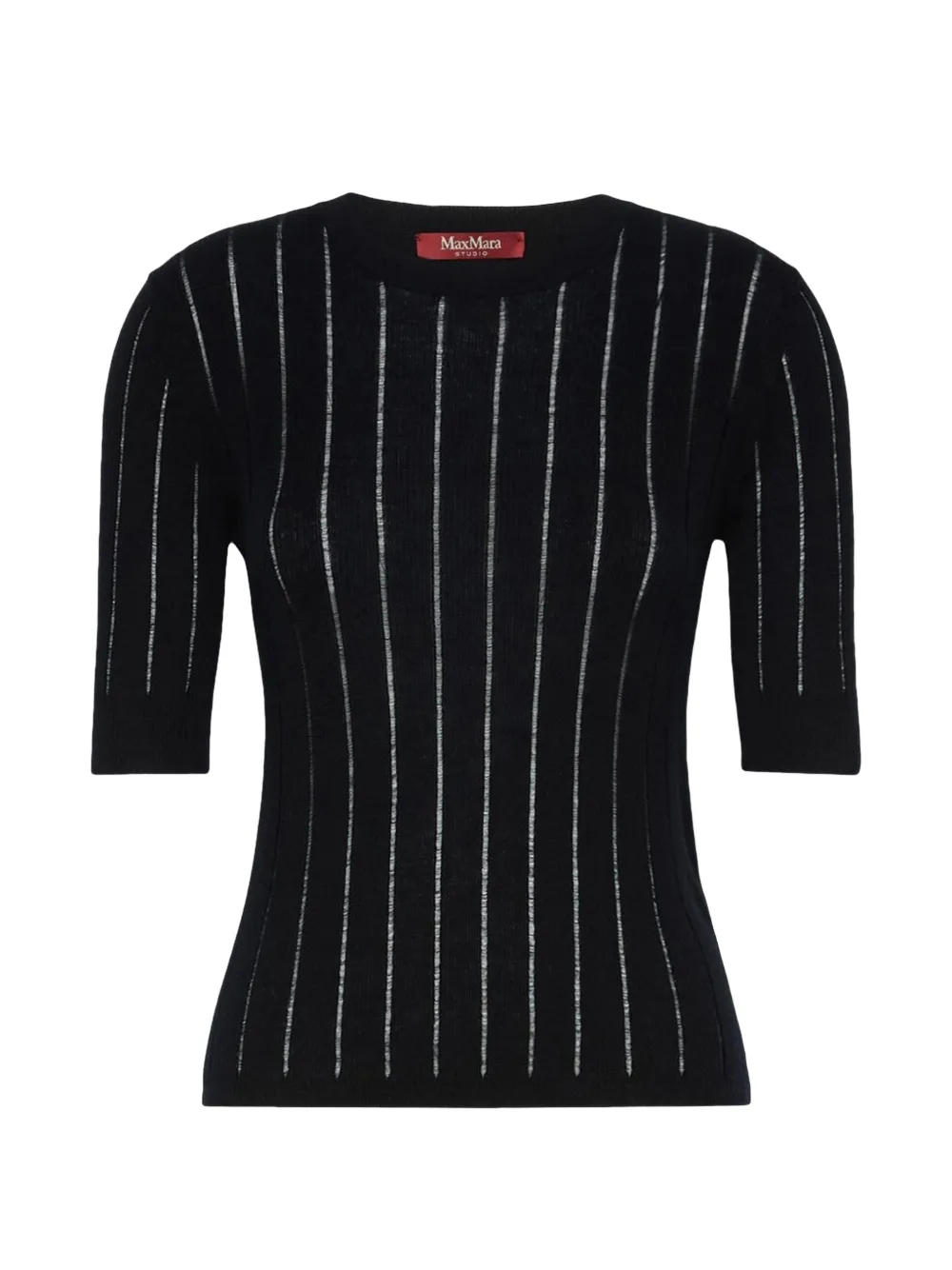 Max Mara slim-fit wool and silk sweater Blauw