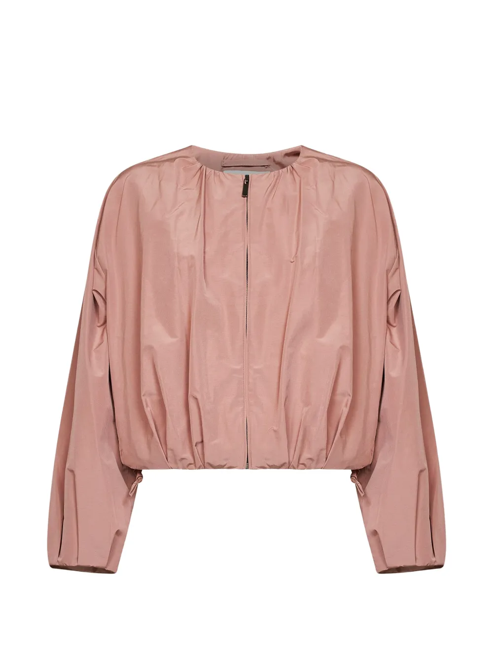 Weekend Max Mara gathered zip-up jacket - Rosa