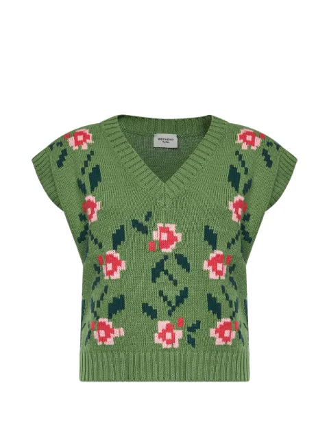 Weekend Max Mara Alamaro intarsia-knit vest