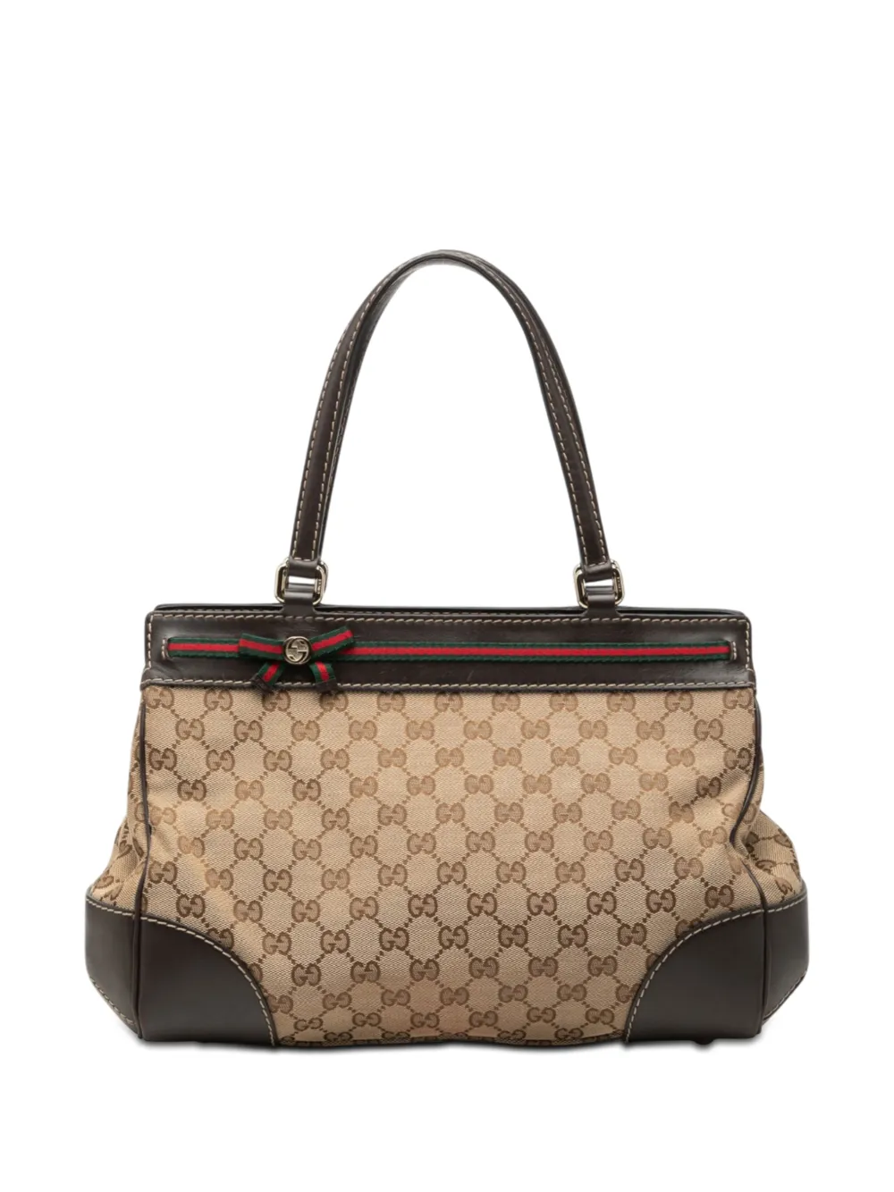 Gucci Pre-Owned Borsa tote Mayfair in tela GG con decorazione Web 2000-2015 - Toni neutri