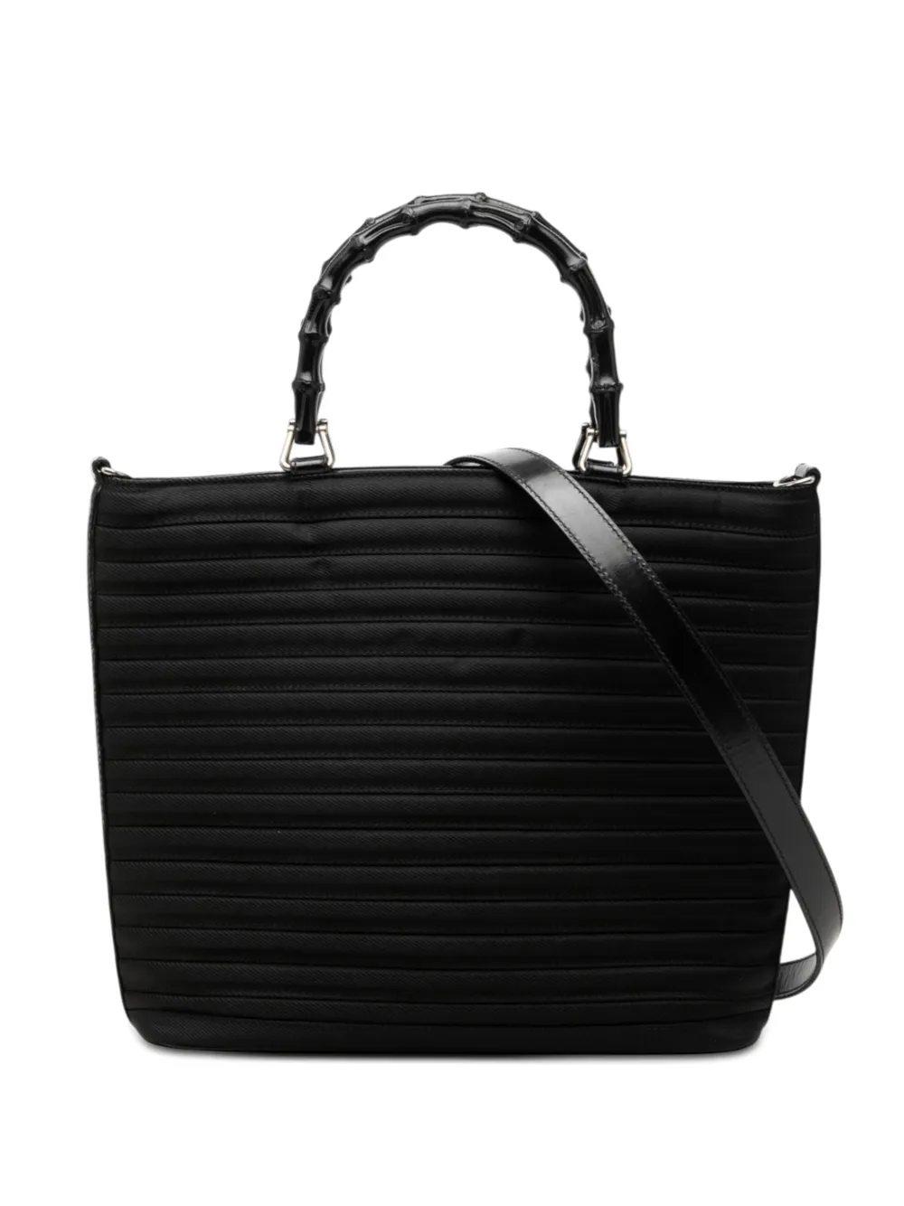 Gucci Pre-Owned Borsa a tracolla con bambù 2000-2015 - Nero