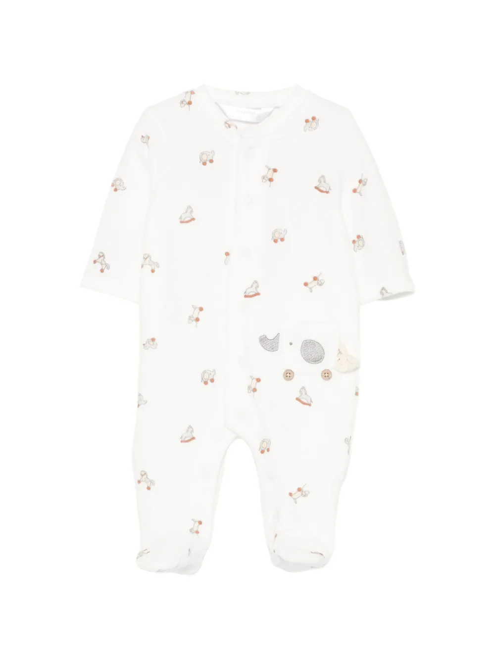 Mayoral Twee pyjama's met opgestikte zak Grijs