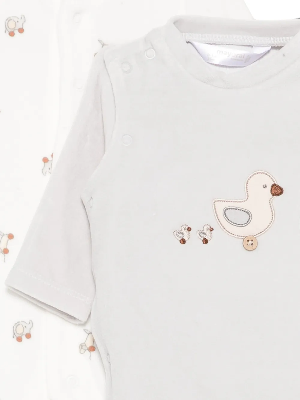 Mayoral Twee pyjama's met opgestikte zak Grijs