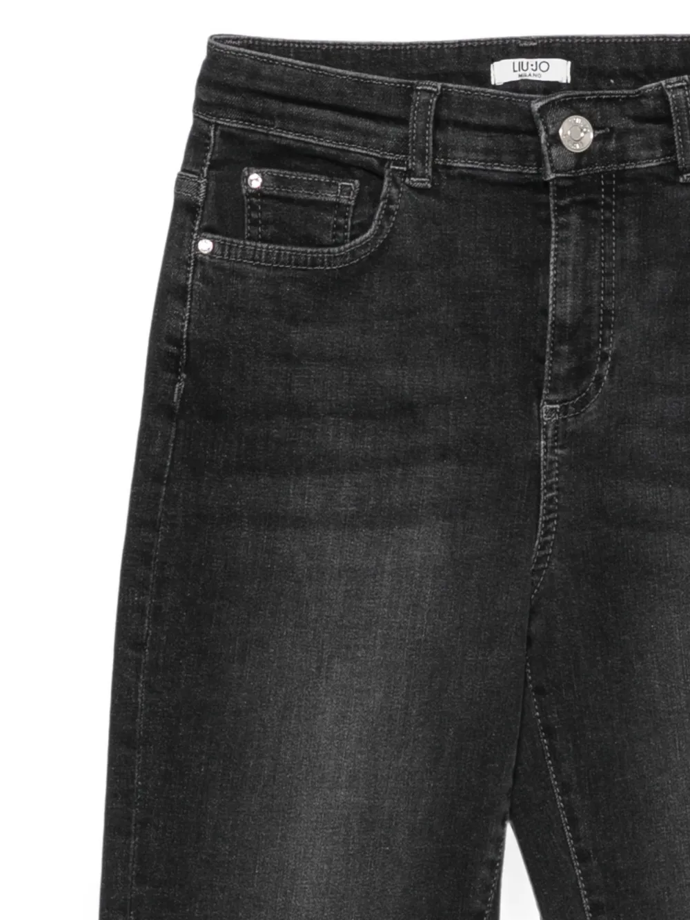 Liu Jo Kids Jeans met vervaagd effect Zwart