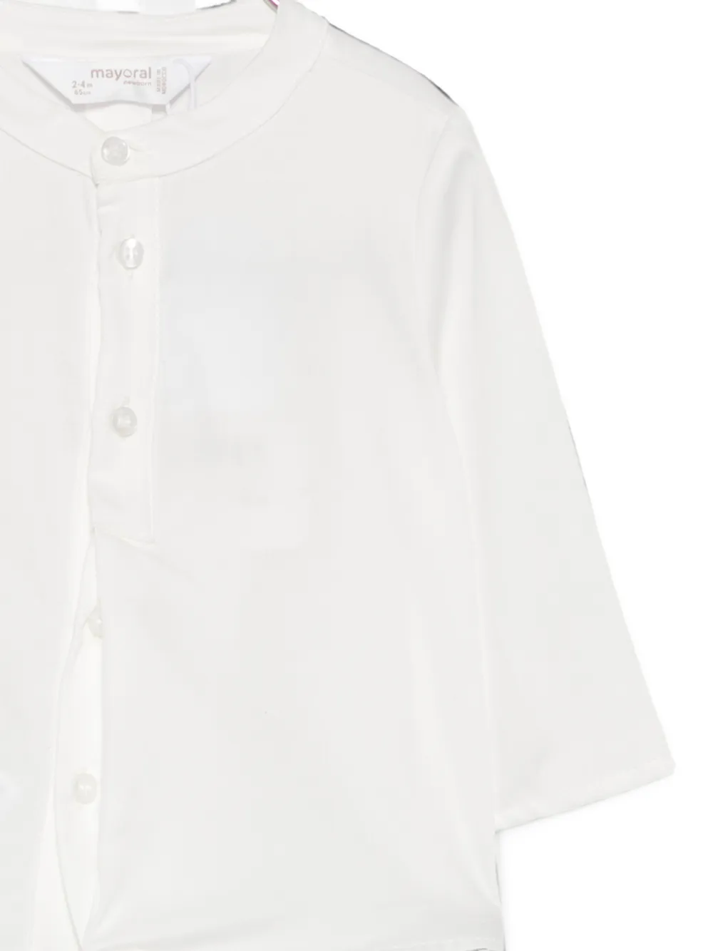 Mayoral Shirt en shorts met elastische tailleband Wit