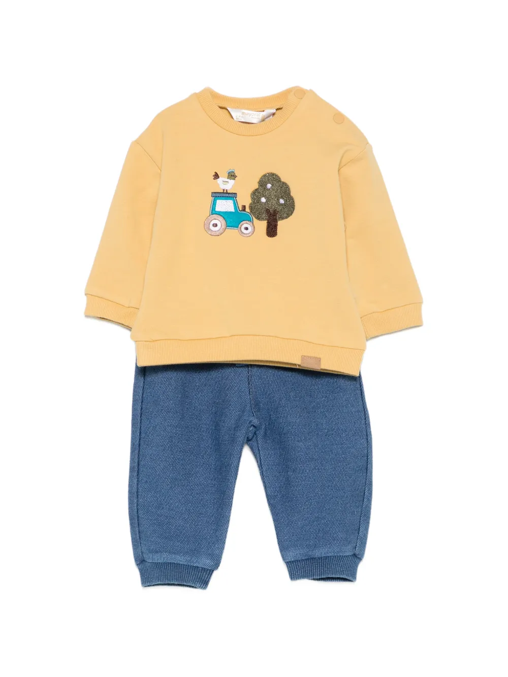 Mayoral logo-patch tracksuit - Blu