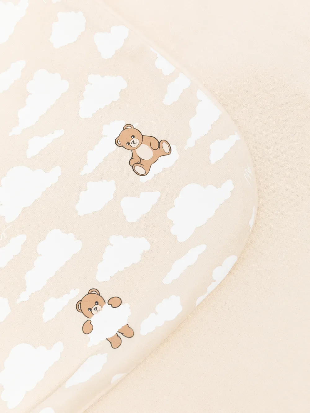 Moschino Kids Teddy Bear sjaal met wolken-print Beige