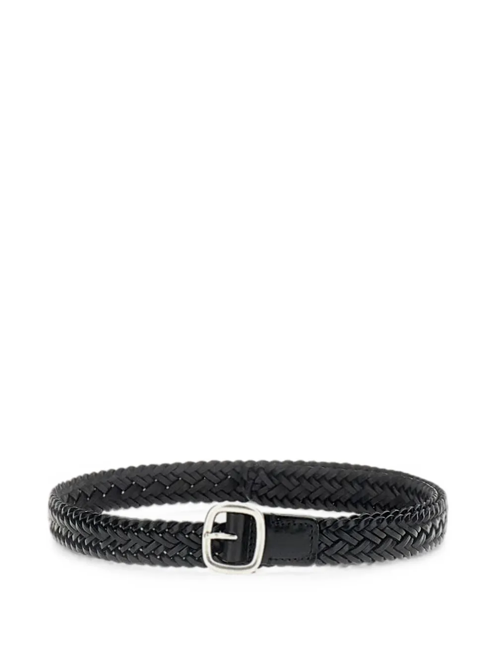 Hereu braided leather belt - Black