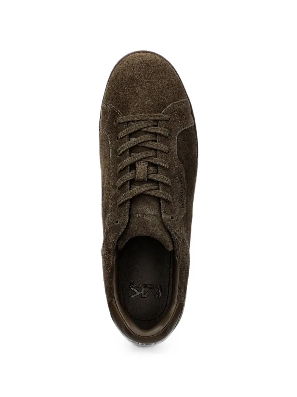 Michael Kors logo-detail leather sneakers Groen