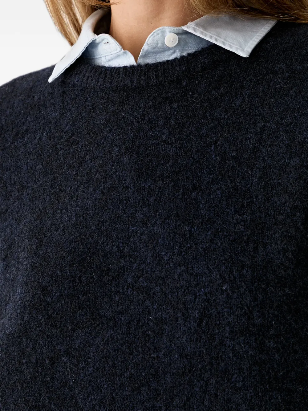 Gestuz Alpha short-sleeve knitted sweater Blauw