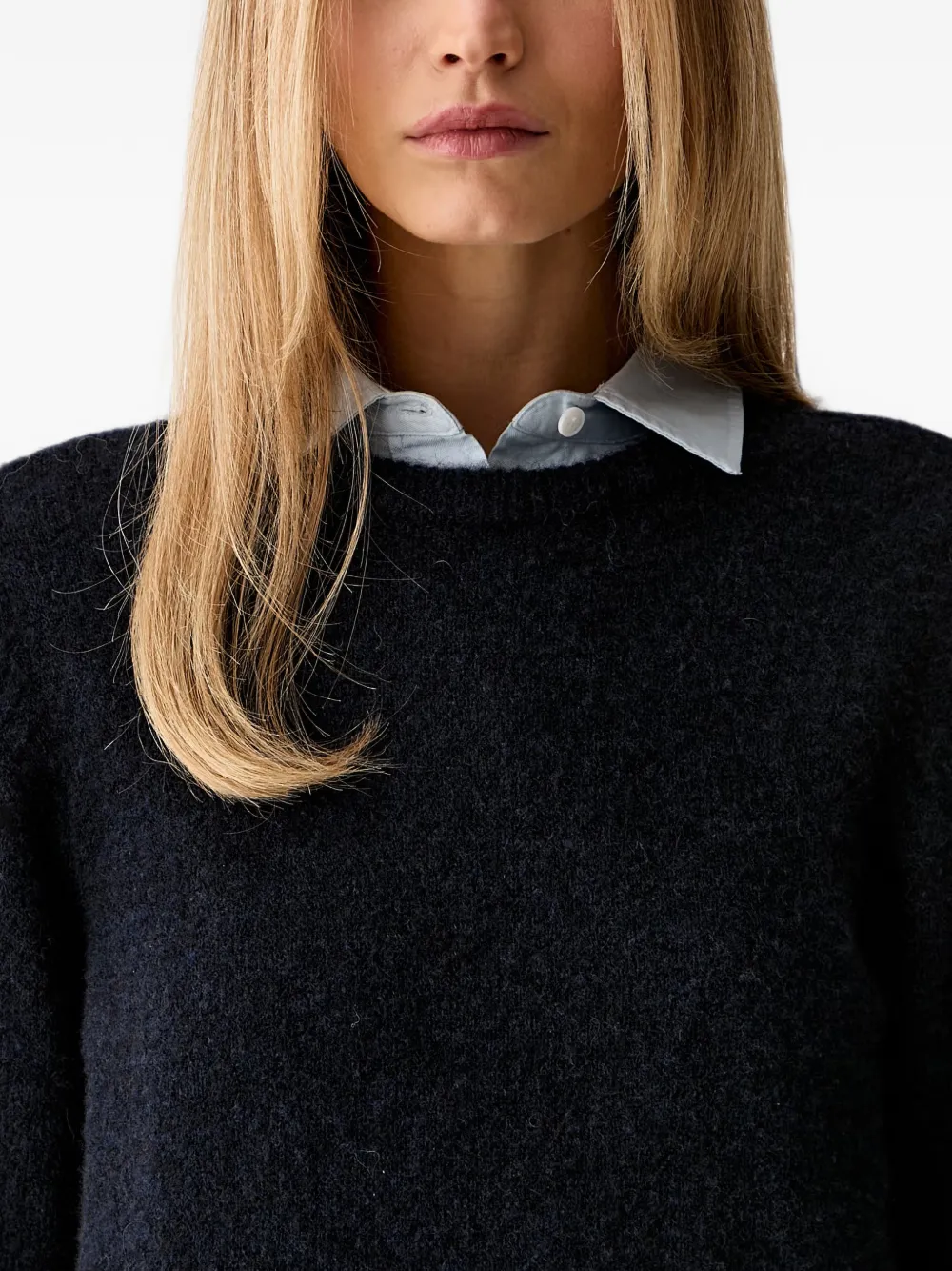 Gestuz Alpha short-sleeve knitted sweater Blauw