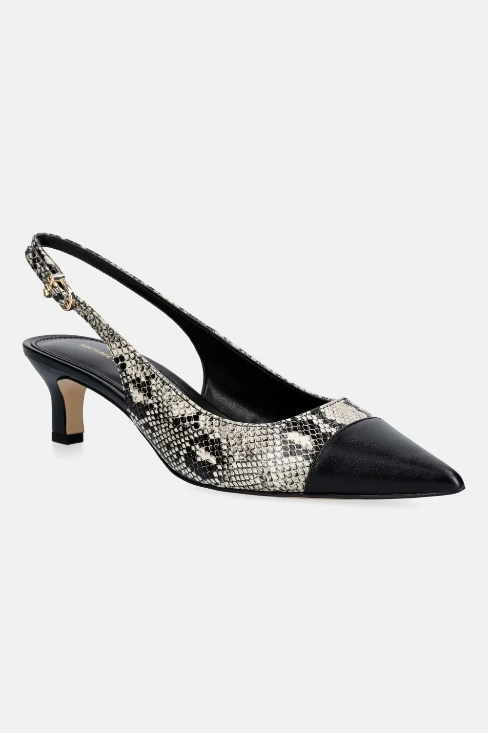 Michael Kors Amara snake-effect pointed-toe pumps Beige