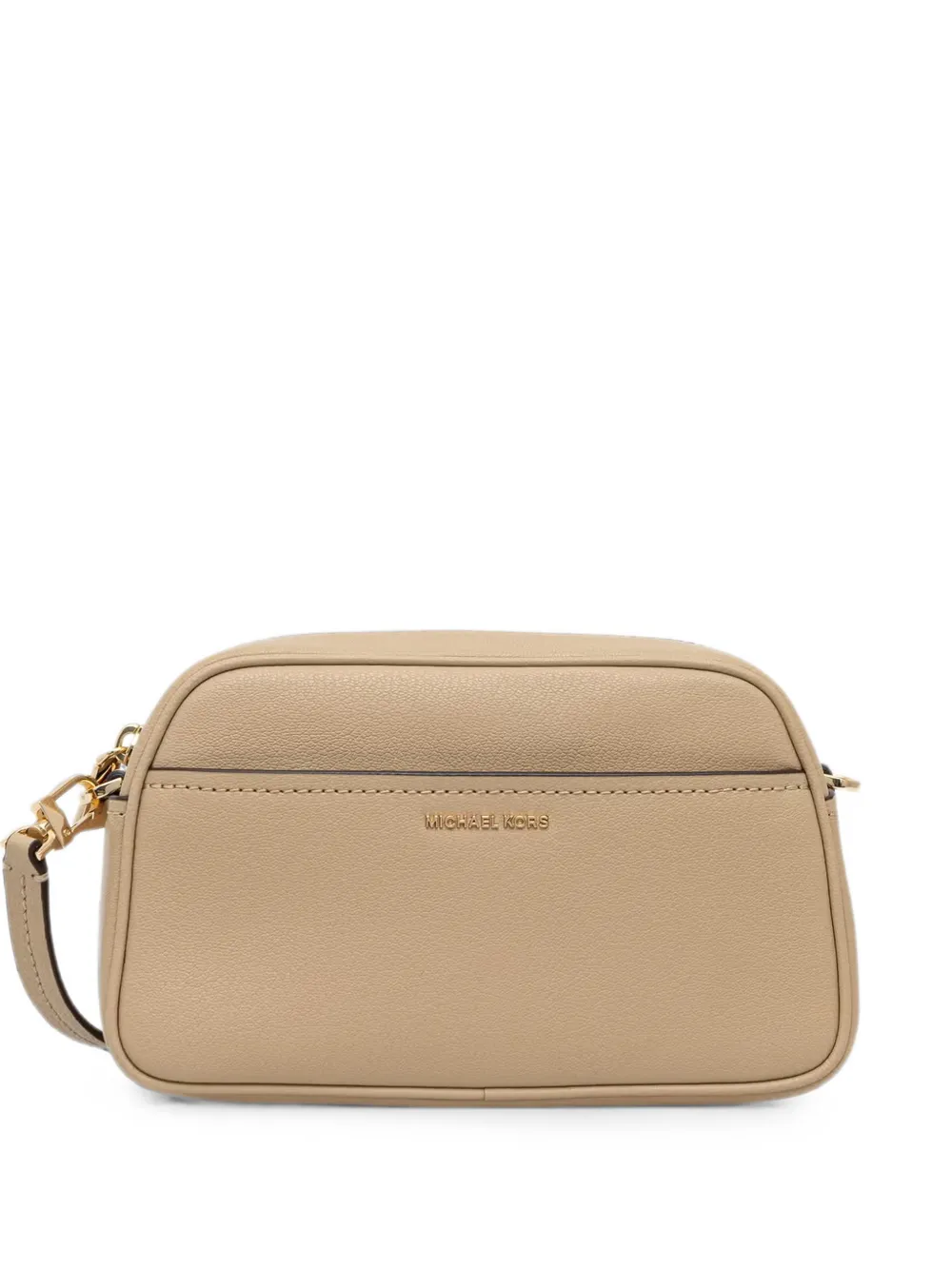 Michael Kors small Jet Set leather crossbody bag Beige