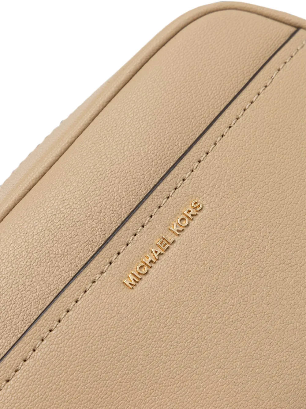 Michael Kors small Jet Set leather crossbody bag Beige