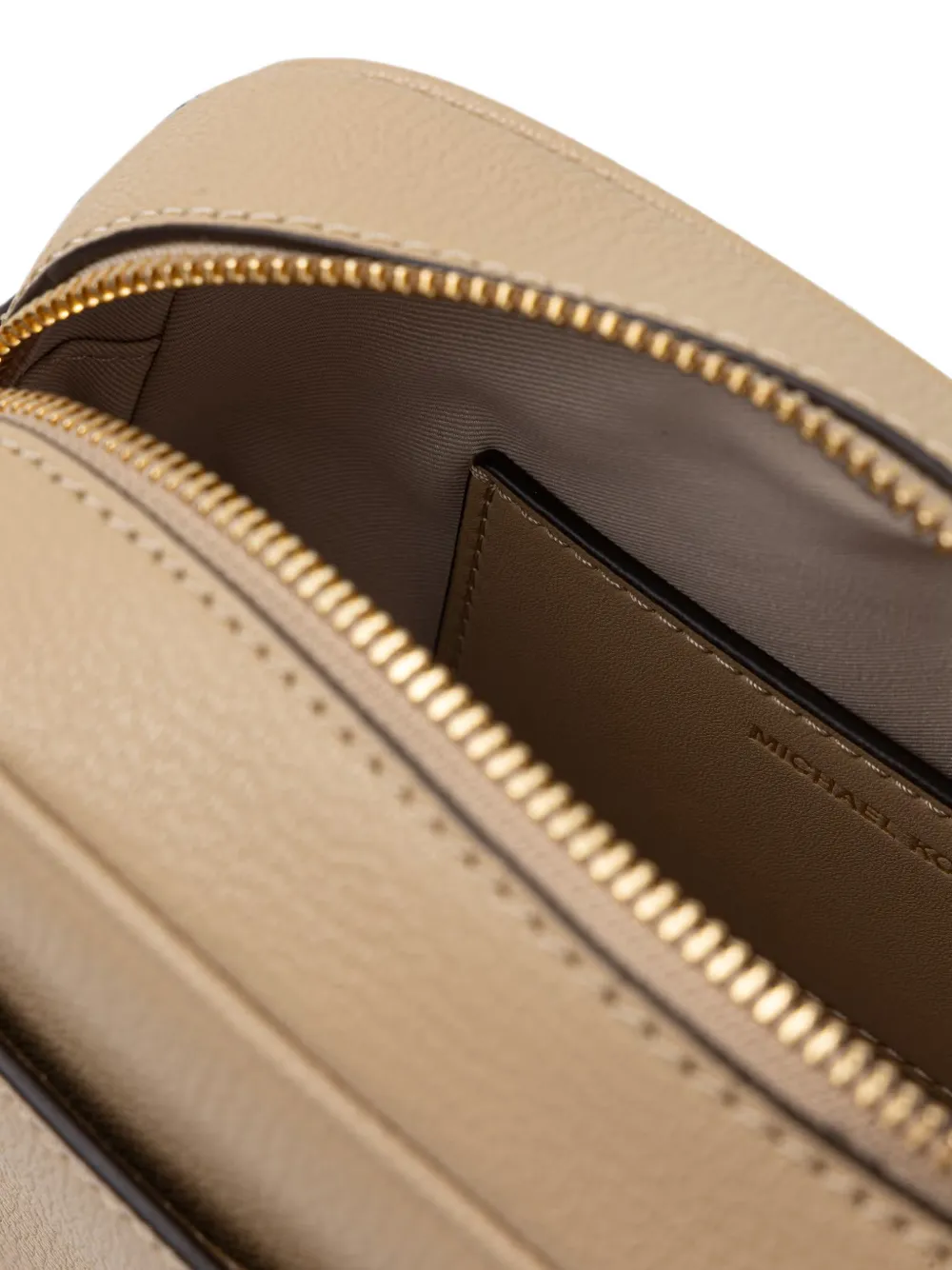 Michael Kors small Jet Set leather crossbody bag Beige