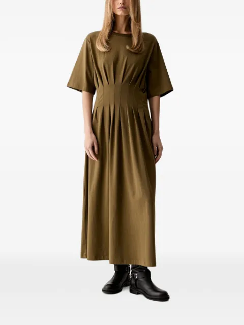 Gestuz GZinez pleated short-sleeve maxi dress