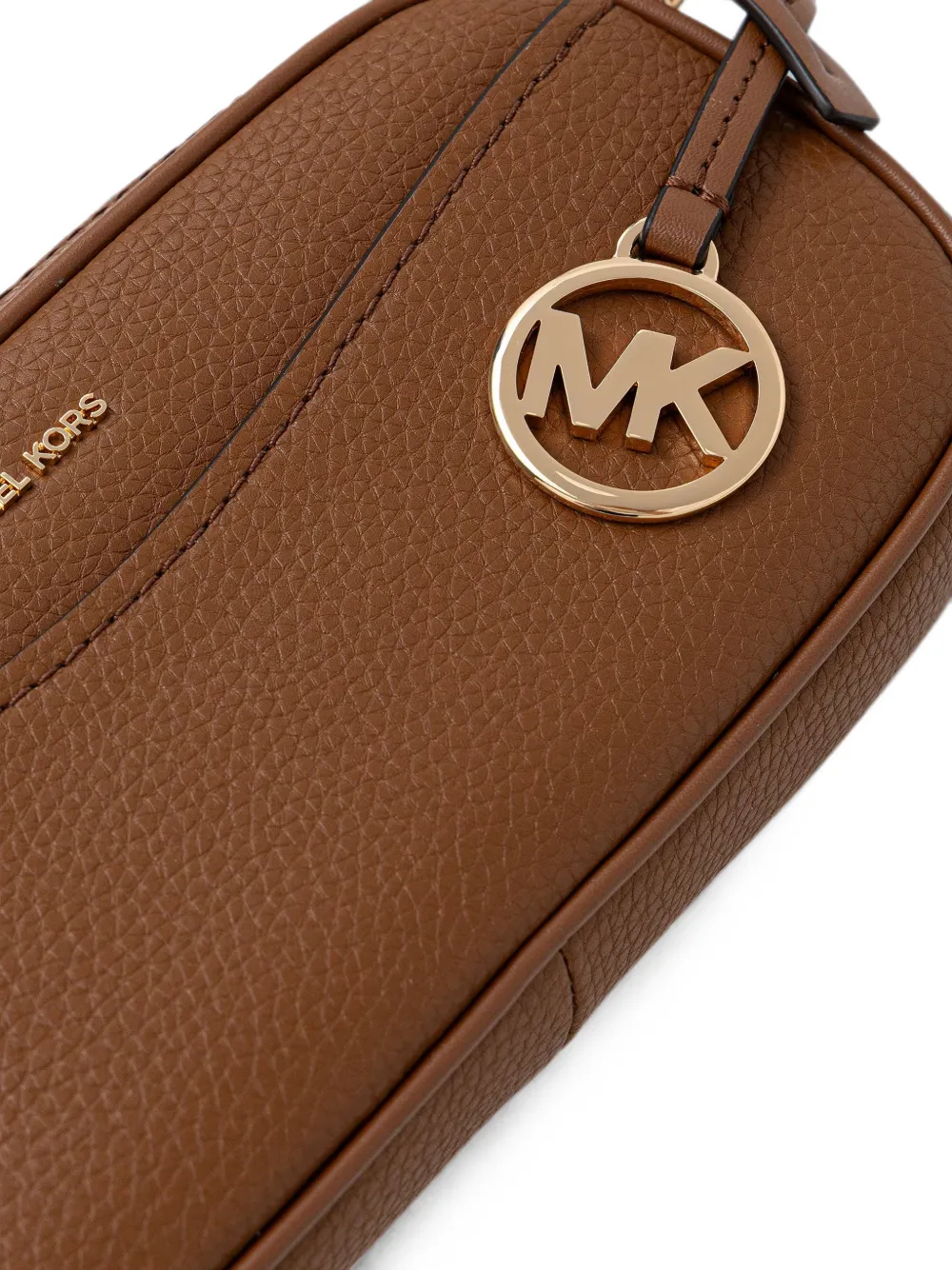 Michael Kors May pebbled leather shoulder bag Bruin