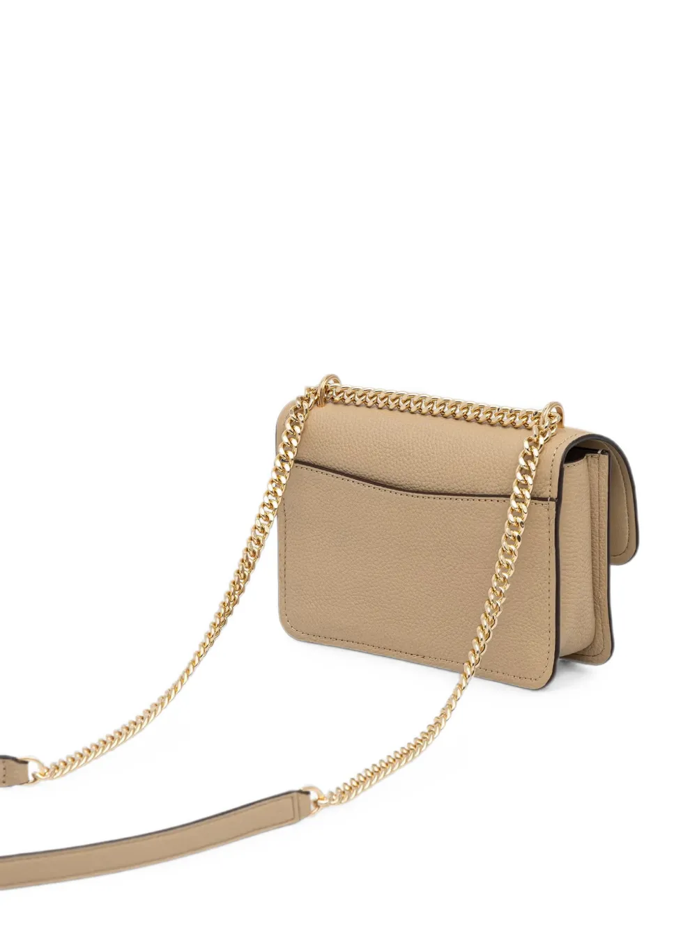 Michael Kors grained leather shoulder bag Beige