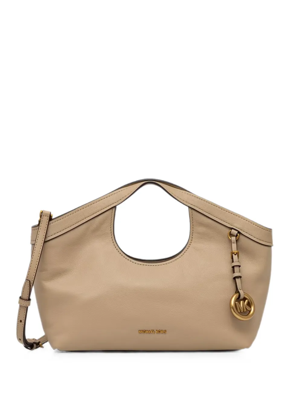 Michael Michael Kors logo-plaque leather shoulder bag - Toni neutri