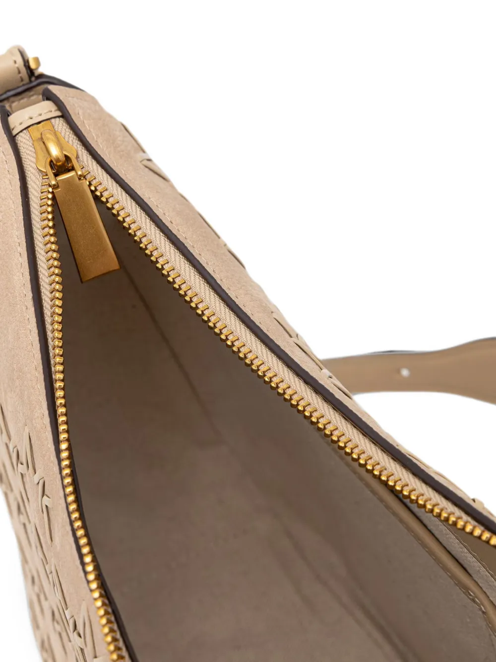 Michael Kors medium Nolita leather shoulder bag Beige