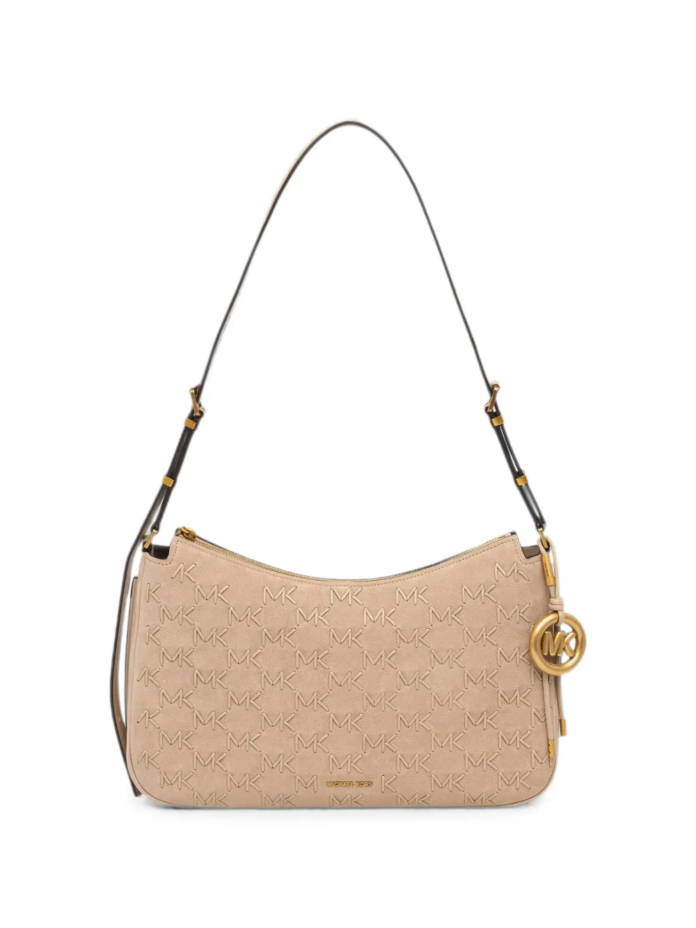 Michael Michael Kors Medium Nolita Leather Shoulder Bag In Neutral