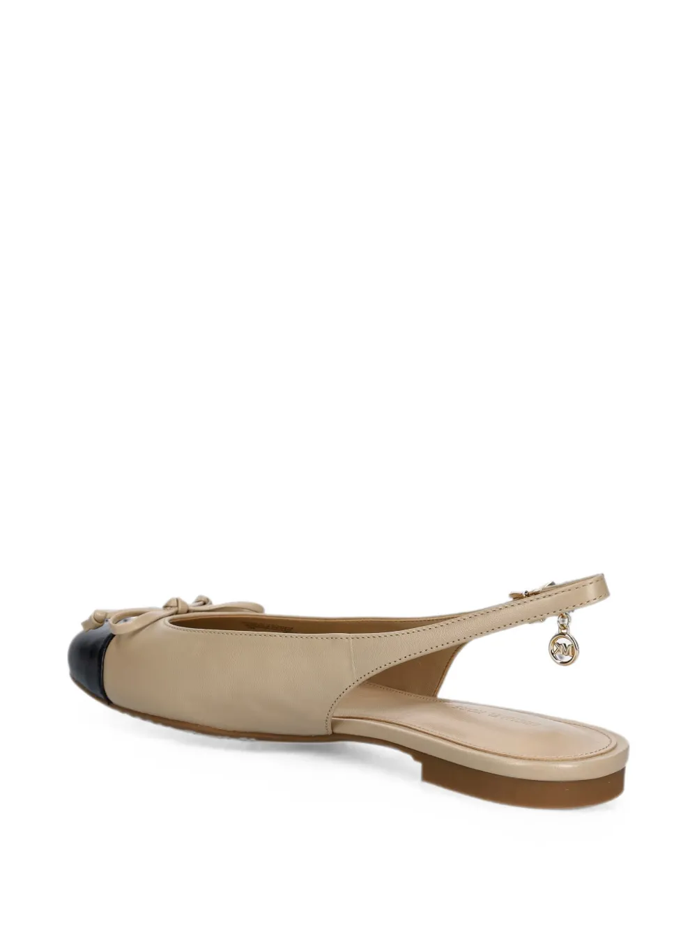 Michael Kors bow-detail slingback ballet flats Beige