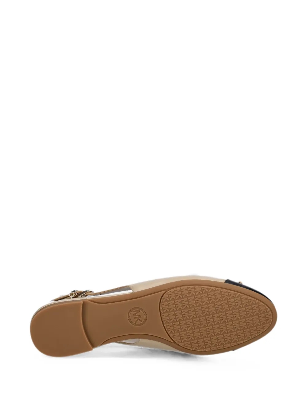 Michael Kors bow-detail slingback ballet flats Beige