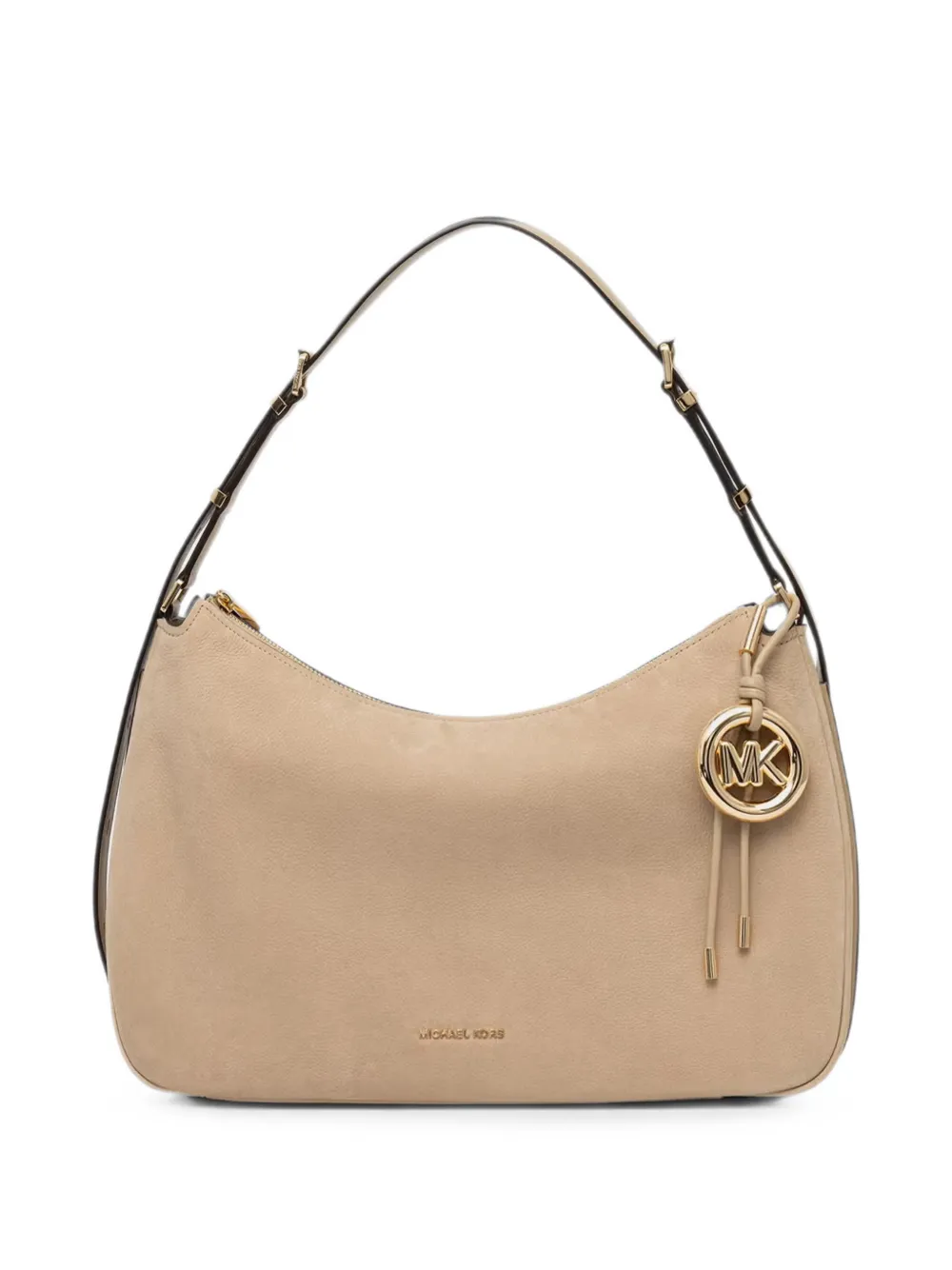 Michael Kors Nolita logo-plaque shoulder bag Beige
