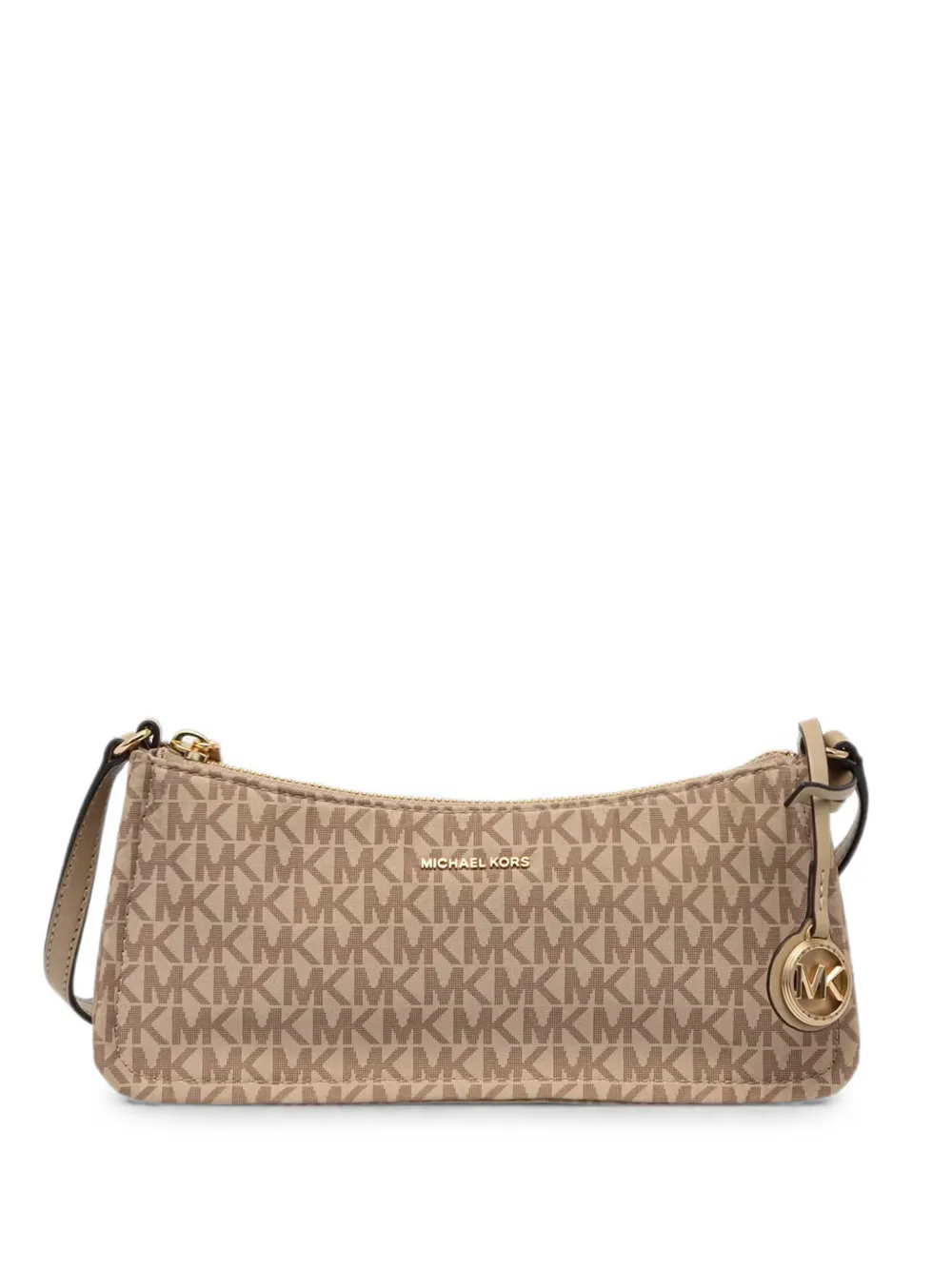 Michael Kors monogram-print shoulder bag Beige