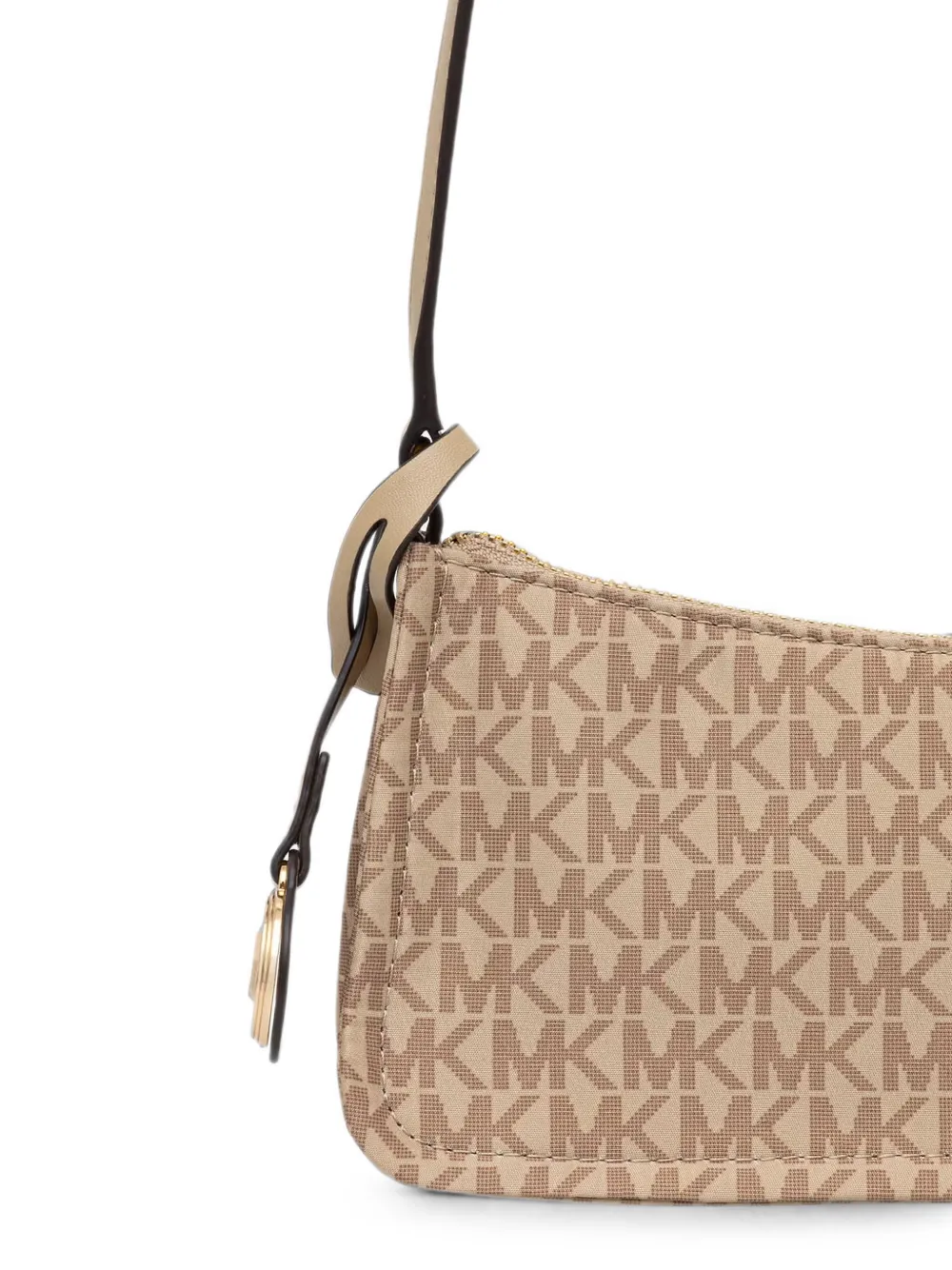 Michael Kors monogram-print shoulder bag Beige