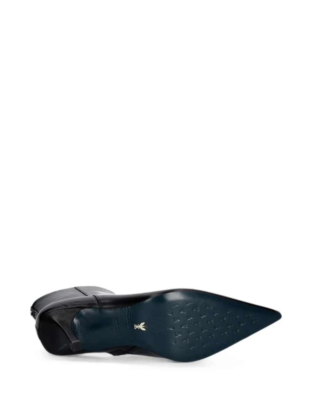 Patrizia Pepe pointed-toe leather ankle boots Zwart