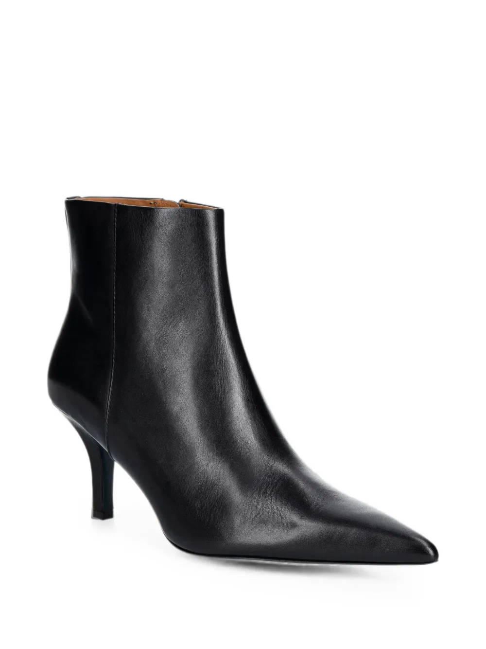 Patrizia Pepe pointed-toe leather ankle boots Zwart