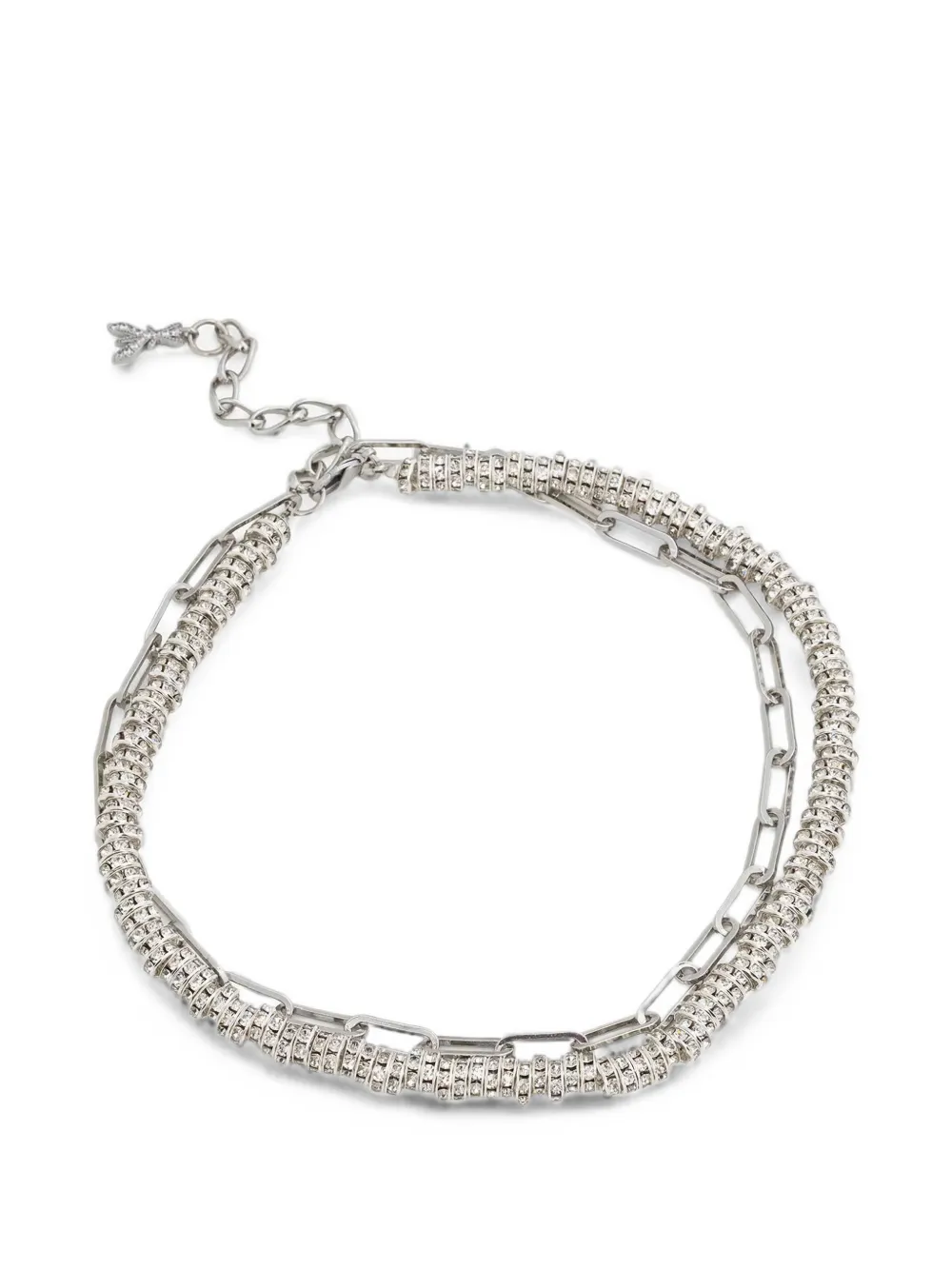 Patrizia Pepe crystal-embellished necklace - Argento