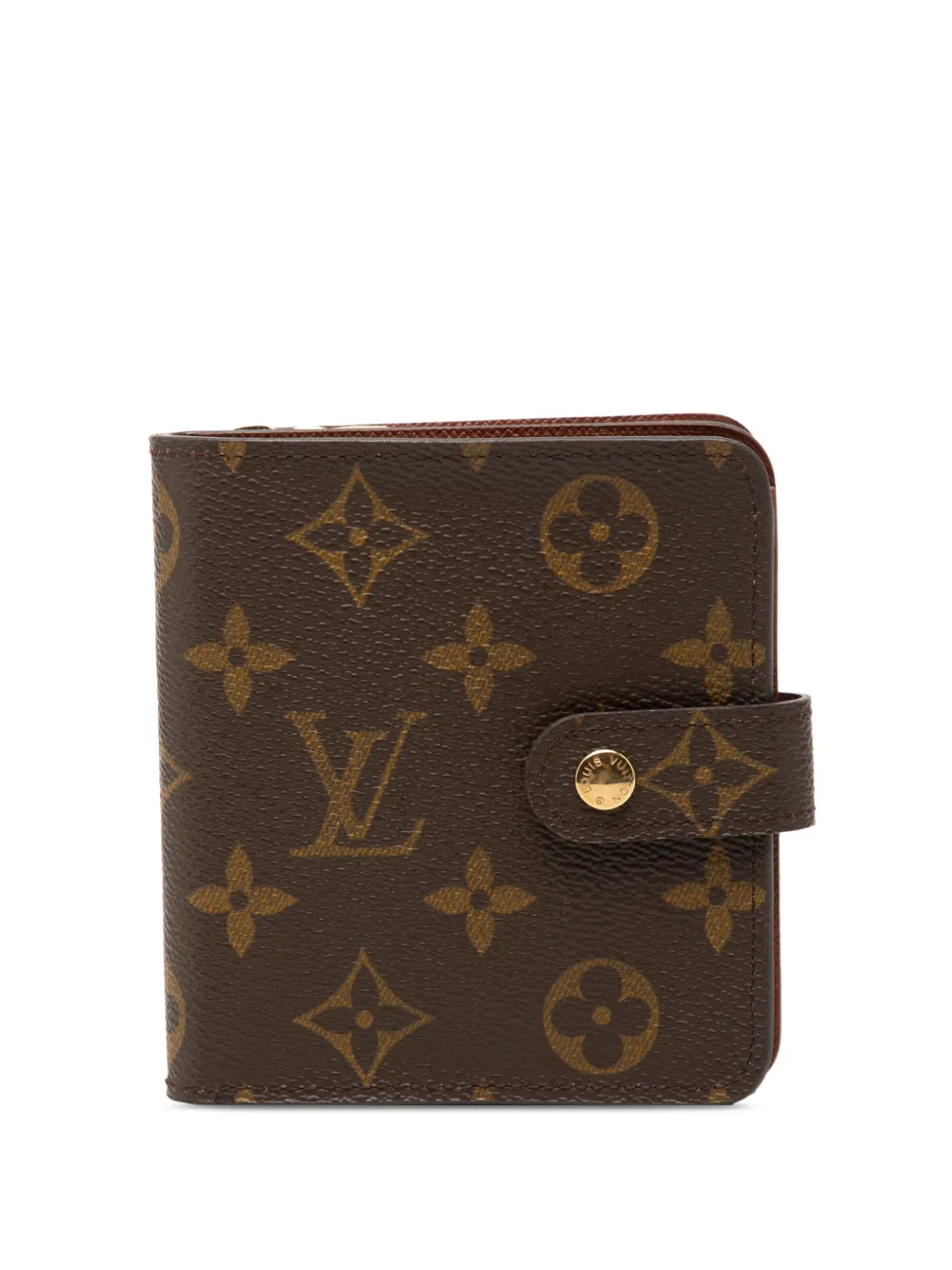 Louis Vuitton Pre-Owned Portafoglio Bifold Compact piccolo con monogramma 2001 - Marrone